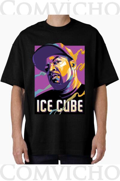 COMVİCHO تي شيرت مطبوع بتصميم Ice Cube V2 للجنسين