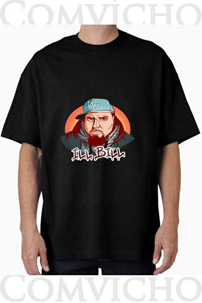COMVİCHO Unisex Ill Bill V1 Design Printed Oversize T-Shirt