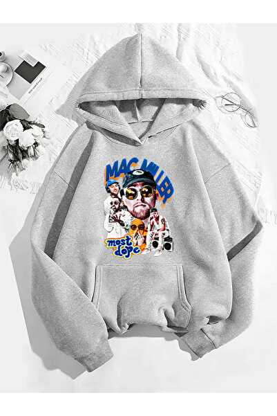 COMVİCHO سترة رياضية رمادية اللون مطبوعة من ماك ميلر v2