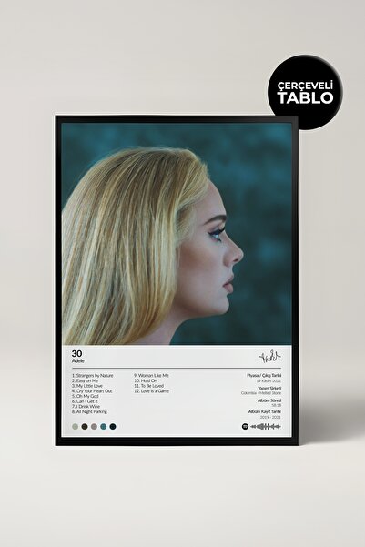 House Gorgeous Adele 30 Album Pictură cu design de album înrămată