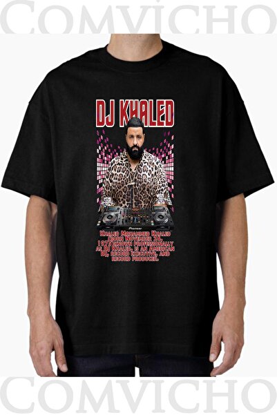 COMVİCHO تي شيرت مطبوع بتصميم دي جي خالد v1 للجنسين