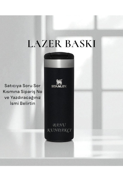 Stanley Kişiselleştirilmiş The Aerolight Transit Termos 0,47 L Açık Pembe Özel İsimli