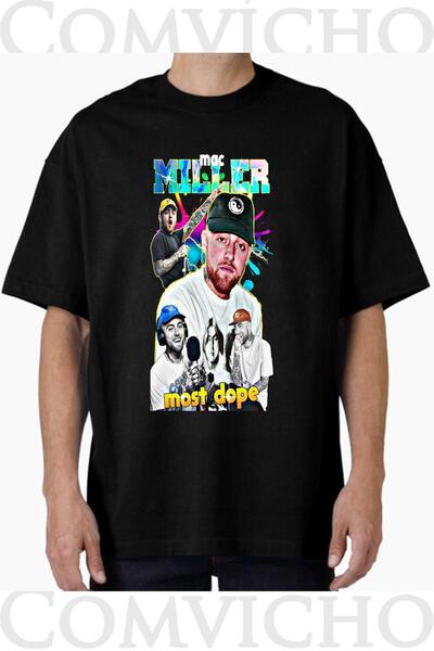 COMVİCHO تي شيرت مطبوع بتصميم ماك ميلر v3 للجنسين