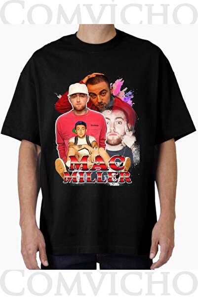 COMVİCHO تي شيرت مطبوع بتصميم ماك ميلر v5 للجنسين