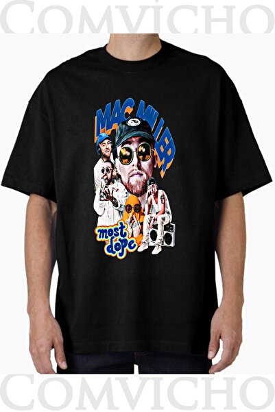 COMVİCHO تي شيرت مطبوع بتصميم ماك ميلر v2 للجنسين