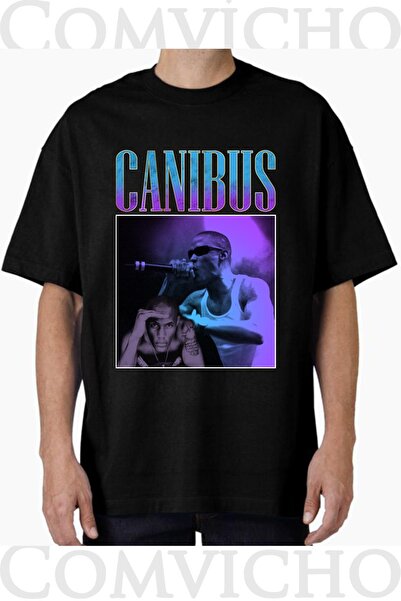 COMVİCHO تي شيرت مطبوع بتصميم كانابوس v1 للجنسين