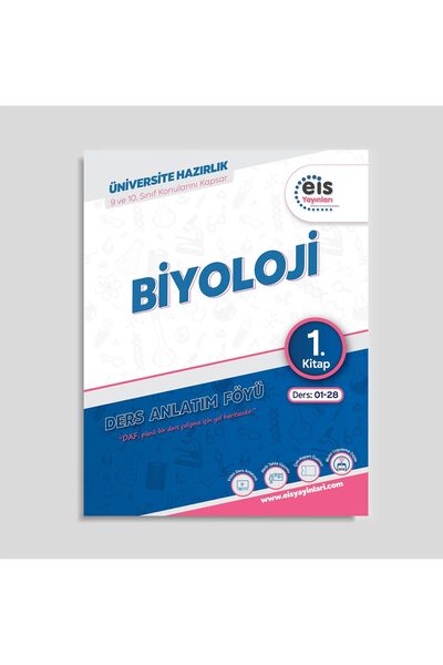 eis Yayınları Eis Tyt Ayt Biyoloji Ders Anlatım Föyü 1. Kitap