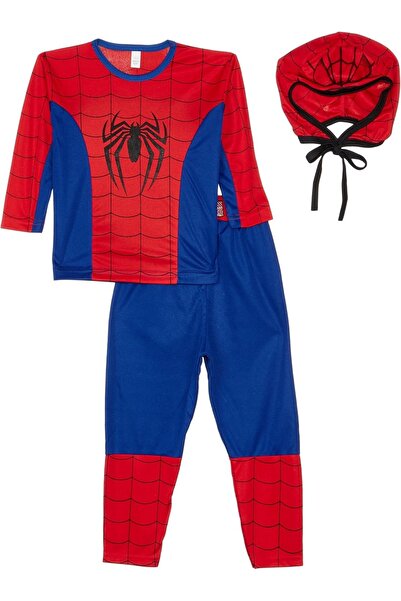 Toybox Comfortable Spiderman Costume Dress For Kids, Size M(110-120cm)