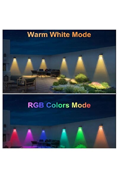 Miro Set de 4 blițuri solare RGB multicolore