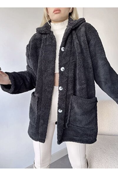 edz moda moda ve tarzın buluştuğu nokta Черно плюшено дамско жиле с джобове и...