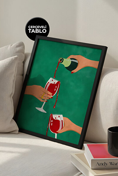 House Gorgeous Pictură artistică înrămată, pentru bucătărie, colț de bar, efe...