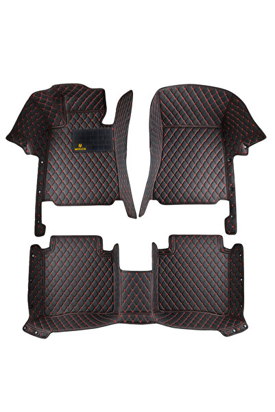 Miren Citroen C4 2006-2011 Uyumlu 5d Havuzlu Suni Deri Oto Paspas (koyu Kahve...