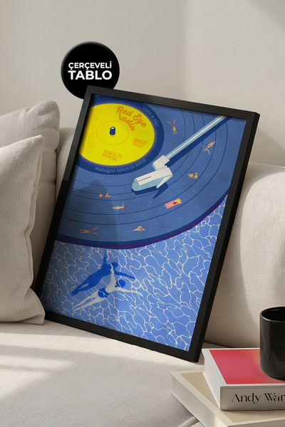 House Gorgeous Pictură artistică înrămată, salon, colț muzical, efect de acua...