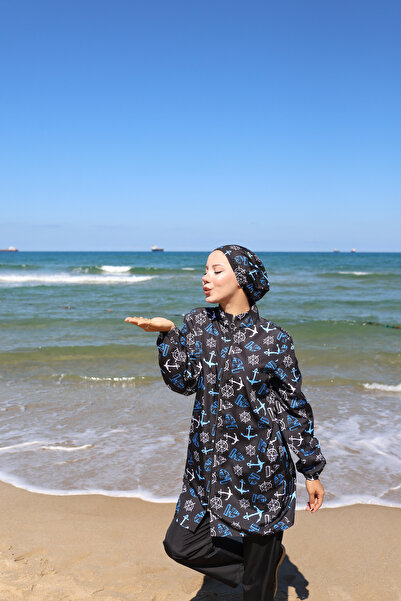 DLC Tekstil Σετ μαγιό 3 τεμαχίων με μοτίβο χιτζάμπ