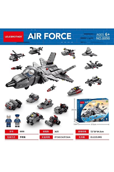 Generic Warship Aircraft Building Blocks 510 PCS Military Model Set with Fighter Jets STEM Toys for Kids 6+