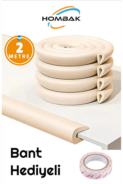 Hombak Спирален протектор за ръбове, предпазител за ъгли с дебел ръб, 2 метра...