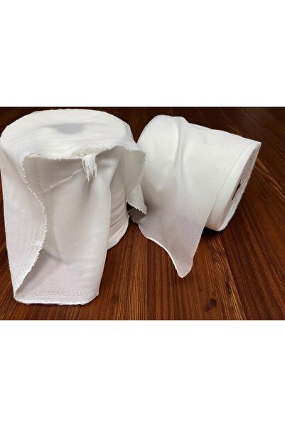 TELASTAR Genişlik 10cm Bez Tela Tek Tarafı Ütü İle Yapışan Bez Tela 10 Metre Beyaz A+++ kalite