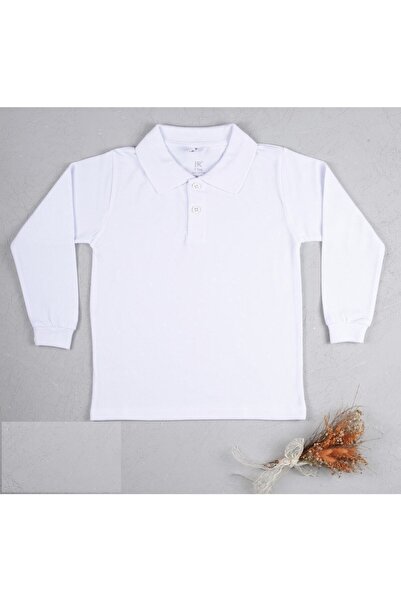 Beberium Kids 100% pamuk Lacoste tkanina polo ogrlica Bela dugih rukava 10 go...