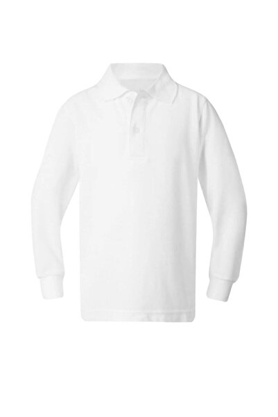 Woorage Λευκό Selindrella Kids Polo Σχολικό μακρυμάνικο μπλουζάκι