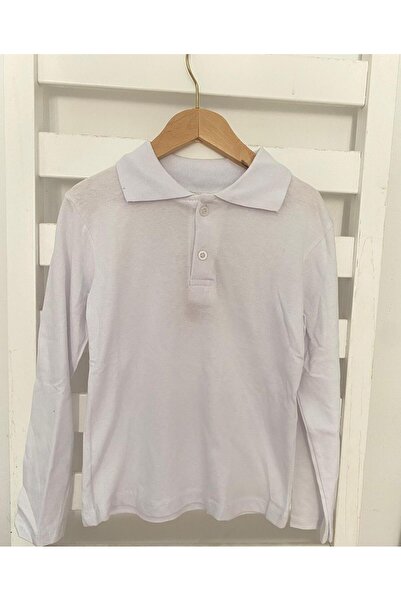 digidi Λευκό Polo Neck Παιδικό Σώμα - Μακρυμάνικο T-Shirt