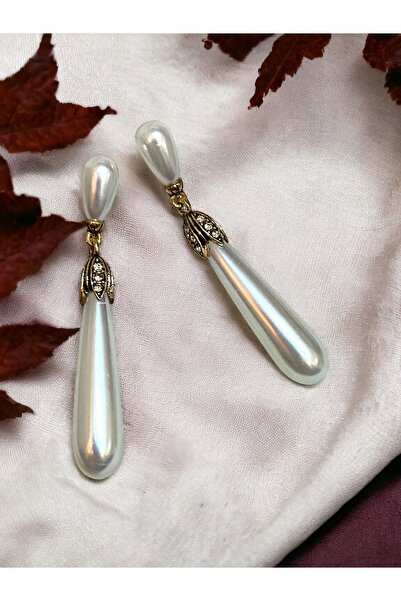 FAYRA ACCESSORIES Su Damlası İnci Küpe