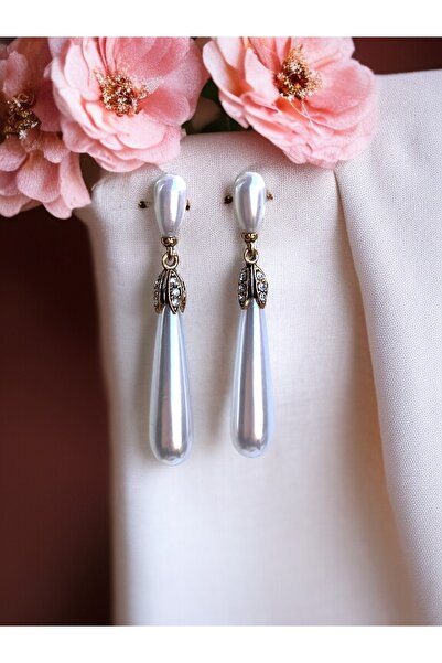 FAYRA ACCESSORIES Su Damlası İnci Küpe