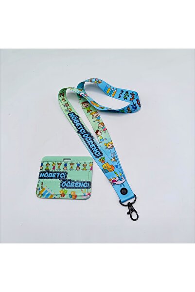 CİCCİBİCCİSHOP Nöbetçi Öğrenci Turkuaz Nöbetçi Öğrenci 25 Mm (GENİŞ) Boyun As...