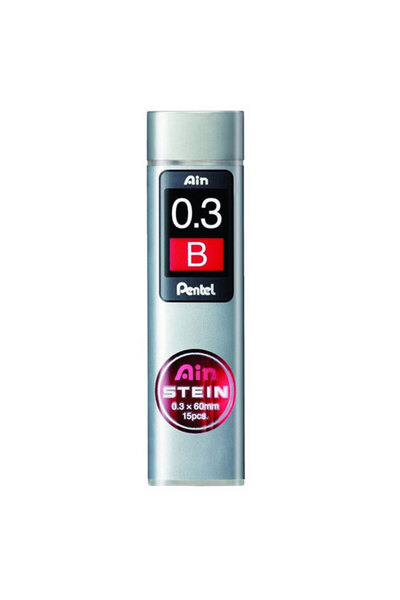 Pentel Ain Stein 0.3 mm B 15'li Min (Uç)