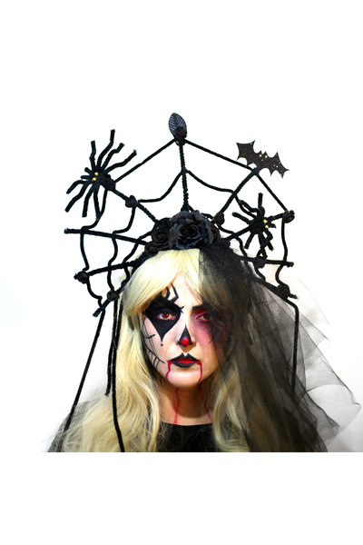 htk butik Cadılar Bayramı Tacı , Cadı Kostümü, Halloween Kostüm , Cadılar Bay...