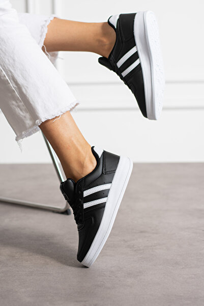 eformoda by emre yılmaz Siyah Beyaz Unisex Sneaker JH176