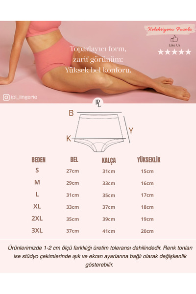 IPL Women's Panties,Women's High Waist Cotton 5-Piece Pink Night Panties Set