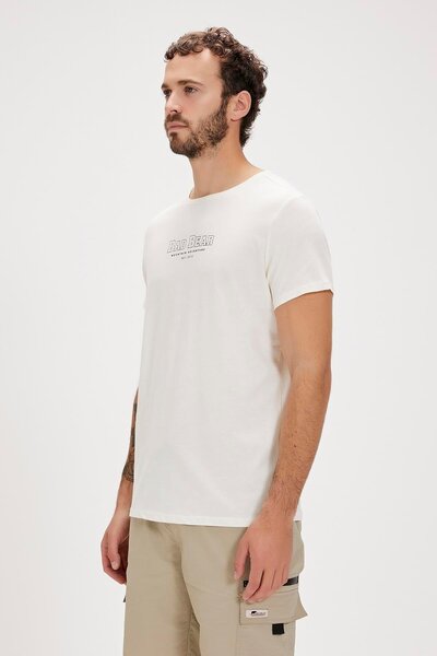 Bad Bear Andrea White Printed Men's T-Shirt