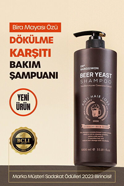 DR BANGGIWON Premium Alman Bira Mayası Şampuanı Germany Beer Yeast Shampoo 1000 Ml