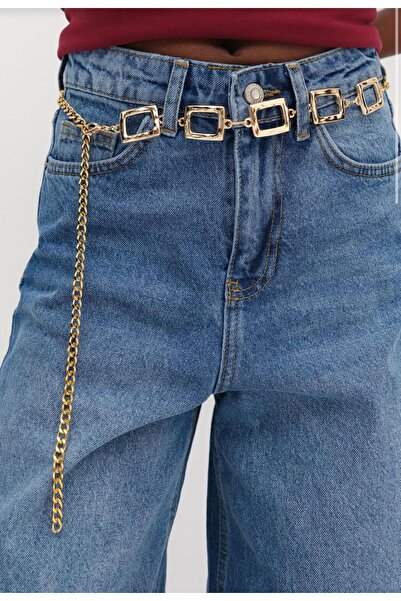 Descoin حزام زيركلي ذهبي/مربع بتفاصيل مميزة، حزام نسائي، حزام للسترة، حزام لل...