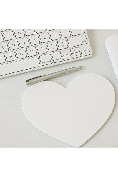 Boldy 20x19 Cm Mouse Pad pentru jocuri cu inimă albă fără sudură - Mouse Pad ...