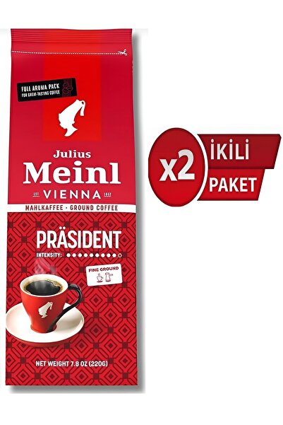 Julius Meinl President Filtre Kahve 220 gr x 2 Adet