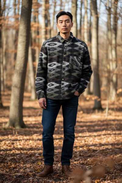 penyego desinli günlük ve spor kullanım için uygun tam kışlık oduncu gömlek