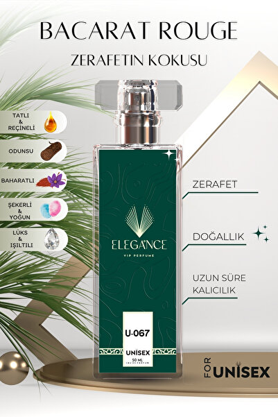 silver elegance vip perfume "baccarat Rouge 540" U-067 Eau De Parfum "unısex ...