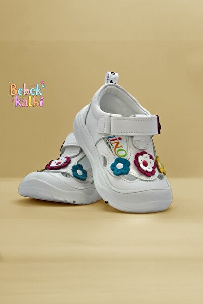 NİNO BEBE Nino Genuine Leather Orthopedic First Step Shoes for Baby Girl