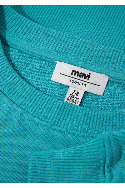 Mavi Smile More Printed Green Sweatshirt 7S10090-71445