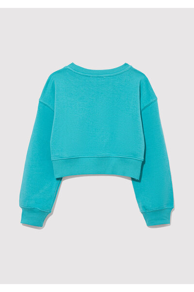 Mavi Smile More Printed Green Sweatshirt 7S10090-71445