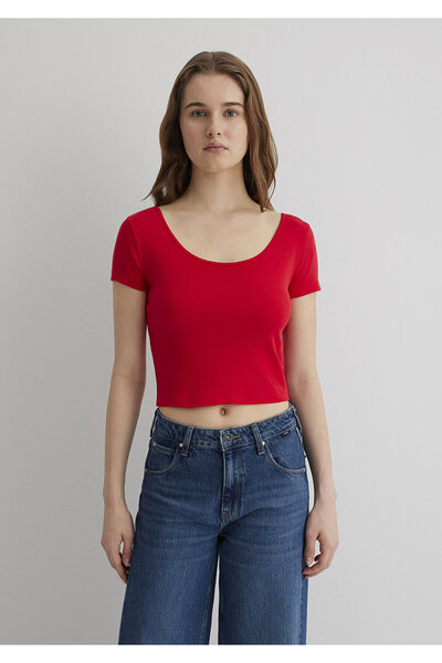 Mavi Red Basic Crop T-Shirt Crop / Short Cut 1612374 -70467