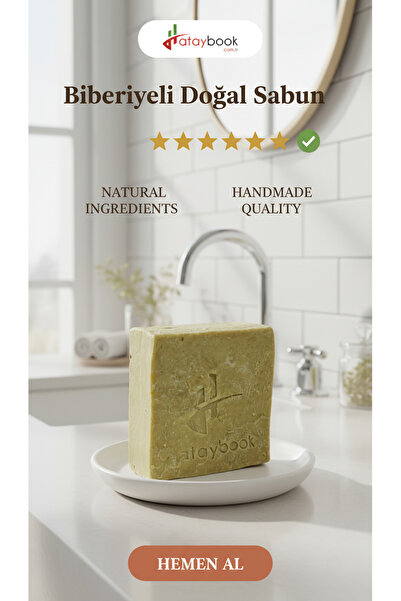 Hataybook Natural Rosemary Soap 1 Piece 110Gr