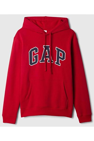 GAP V-Heritage Logo SNL 674148 Мъжка суитшърт с качулка RED