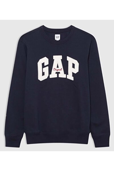 GAP Original Arch Crew Logo 852079 Men's Sweatshirt Dark Blue