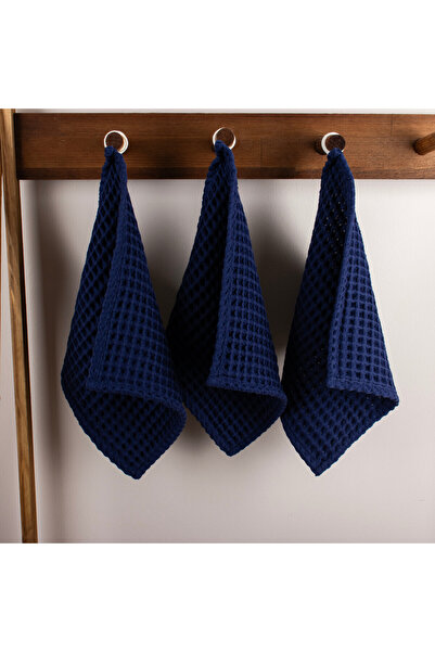 Püskül Tekstil Розкішні кухонні рушники, 3 шт. - Висока якість, 100% бавовна, 30x30 см, рушники з вафельним плетінням