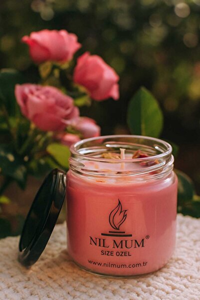 Nil Mum Gül Kokulu Soya Mum 260 gr Büyük