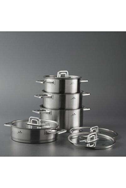 Jumbo Montreal 8 Parça Mat Çelik Tencere Seti