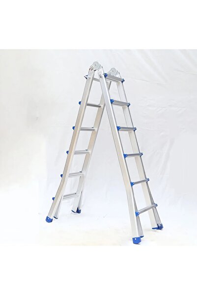 Asil Alüminyum 623 cm Mini Dev Katlanır Uzayan Merdiven (A & I Tipi) | Ev İnş...