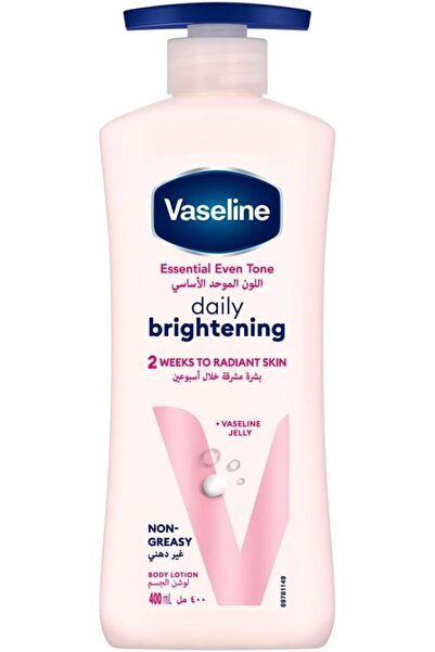 Vaseline لوشن الجسم الأساسي، تفتيح البشرة بشكل يومي، لمدة أسبوعين للحصول على بشرة مشرقة ومتوهجة، 400 مل